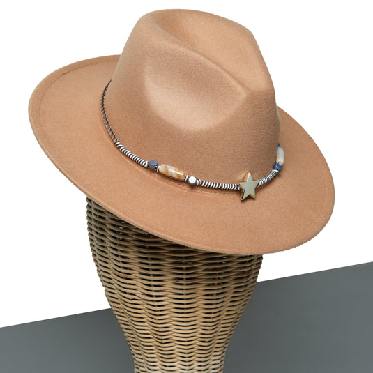 Chokore Starry Fedora Hat (Khaki)