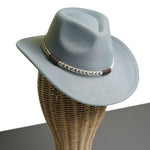 Chokore  Chokore Cowboy Hat with Braided Thread Belt (Light Gray)