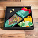 Chokore  Chokore Special 4-in-1 Gift Set (2 Pocket Squares, Cufflinks, & Socks)