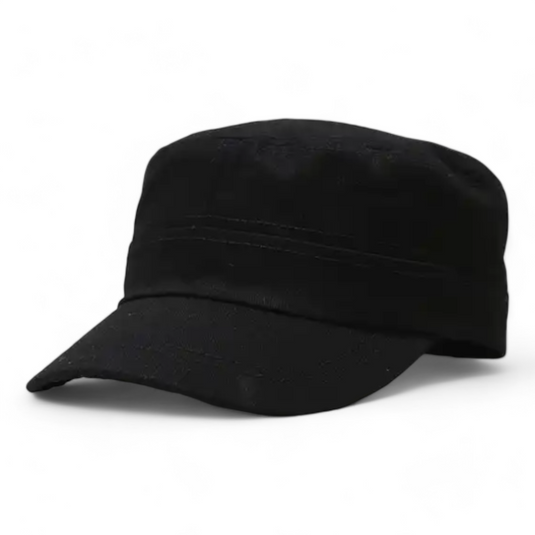 Chokore Flat Top Cotton Cap (Black)