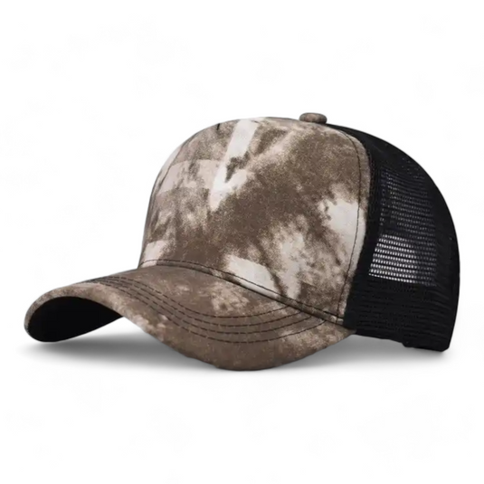 Chokore Tie-dyed Mesh Baseball Cap (Khaki)