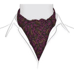 Chokore Chokore Striped Silk Cravat (Magenta) Chokore Men's Mauve & Blue Silk Designer Cravat