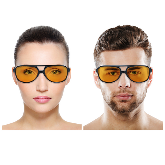 Chokore Round & Retro Polarized Sunglasses (Yellow & Black)