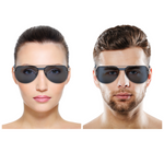 Chokore Chokore Sleek Rectangular Sunglasses with UV Protection (Black) Chokore Aviator Sunglasses (Black & Gold)