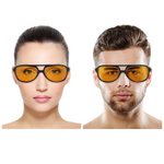 Chokore Chokore Oversized Stripes Square Sunglasses (Brown) Chokore Classic Ombre Aviator Sunglasses (Orange)