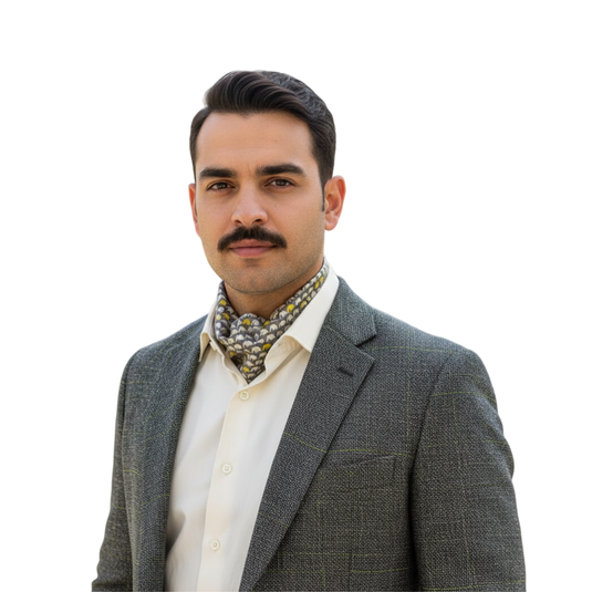 Chokore Grey & White Elephant Silk Reversible Cravat