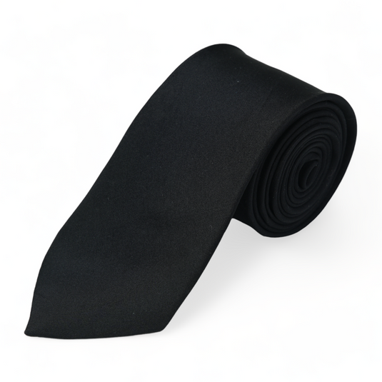 Chokore Black Color Silk Tie for Men
