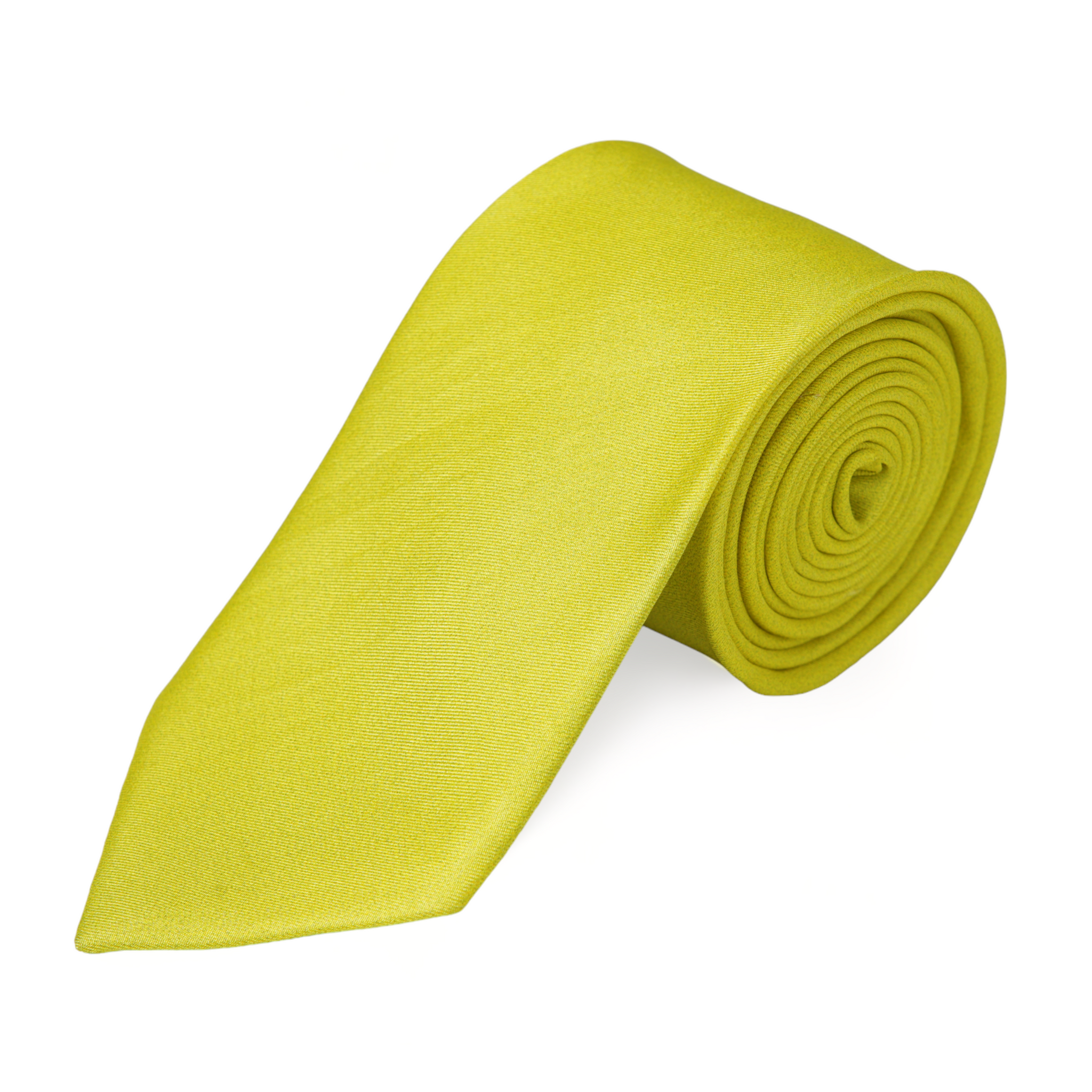 Chokore Lemon Green Twill Silk Tie - Solids line