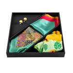 Chokore Chokore Special 2-in-1 Gift Set for Him (Cowboy Hat - Black, & Perfumes Combo) Chokore Special 4-in-1 Gift Set (2 Pocket Squares, Cufflinks, & Socks)