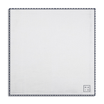 Chokore Checkered Past (Grey) - Pocket Square Boundaries (Navy) - Pocket Square