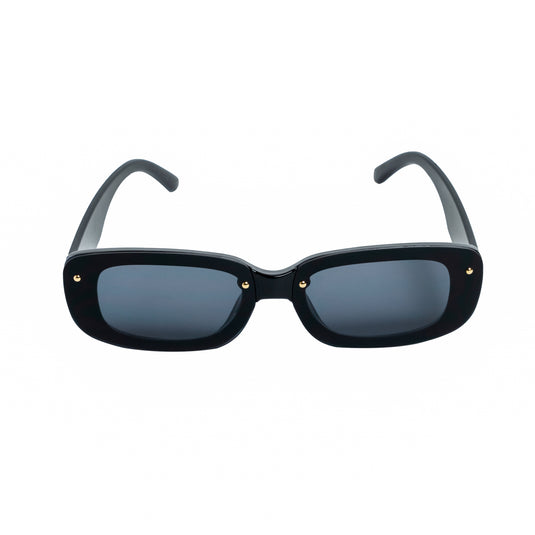 Chokore Rectangular Sunglasses with UV 400 Protection (Black)
