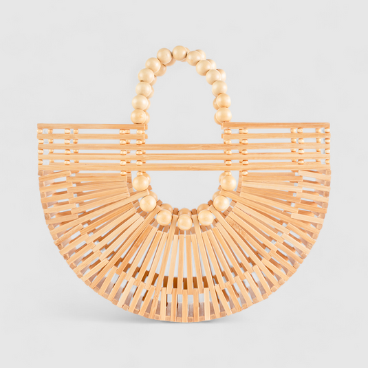 Chokore Bamboo Tote - Handcrafted Basket Bag for Women bamboo natural.