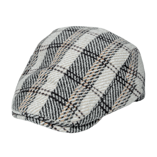 Chokore Plaid Winter Wool Ivy Cap (Multicolour)