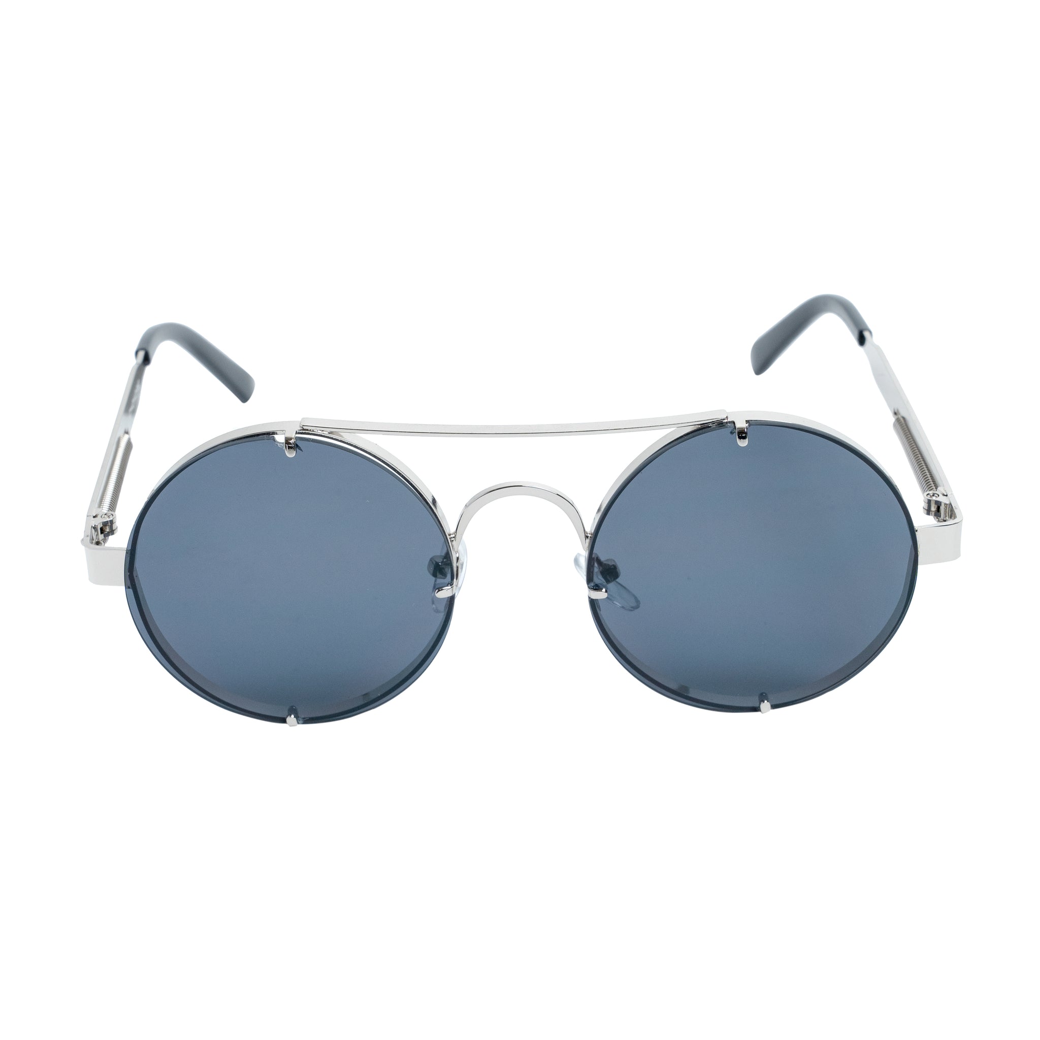 Chokore Retro Polarized Sunglasses (Black & Silver)