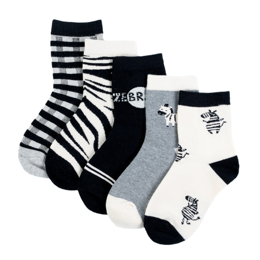 Chokore Cotton Zebra Socks (Set of 5)