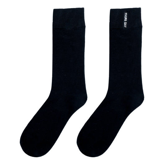 Chokore Stylish Cotton Socks (Black)