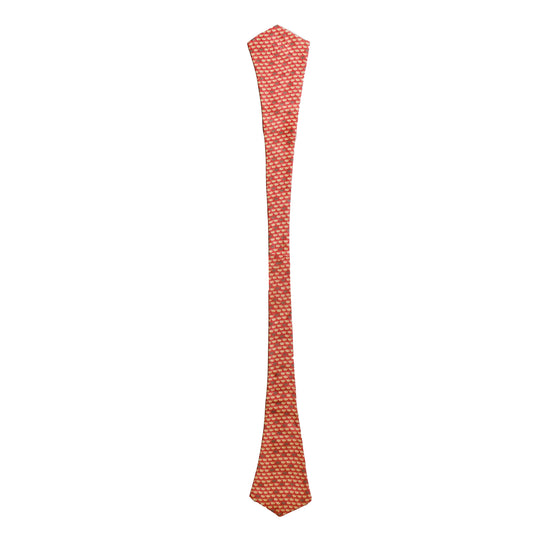 Chokore Pink & White Elephant Silk Reversible Cravat