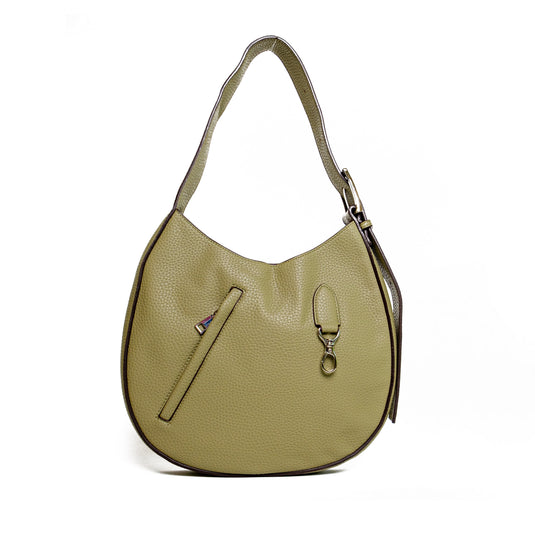 Chokore Chokore Round Hobo Bag with Shoulder Belt (Green)