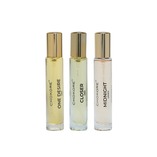 One Desire · Closer · Midnight | 3 x 15ml Perfume Combo For Men | (Evening / Night)