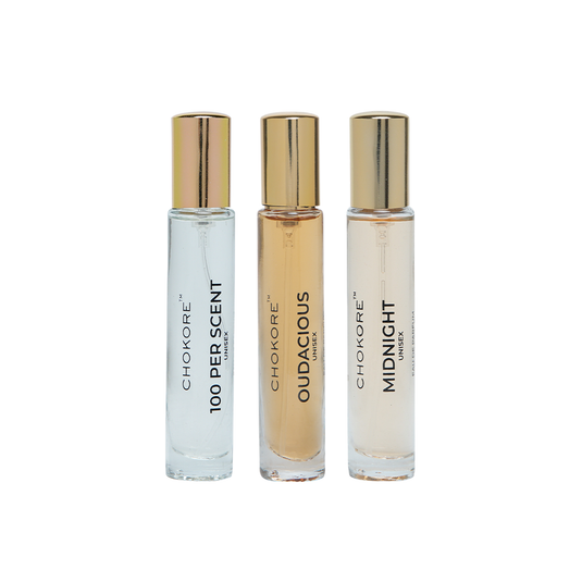 100 Per Scent · Oudacious · Midnight | 3 x 15ml Unisex Perfume Combo | (Evening / Night)