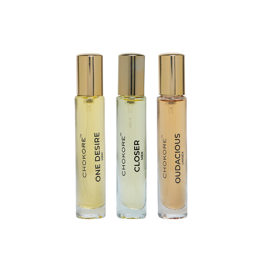 One Desire · Closer · Oudacious | 3 x 15ml / 20ml Perfume Combo For Men | (Evening / Night)
