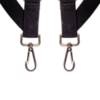Chokore Chokore X-shaped Snap Hook Suspenders (Black)