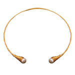 Chokore  Chokore Freshwater Pearl Choker Necklace with wire detailing