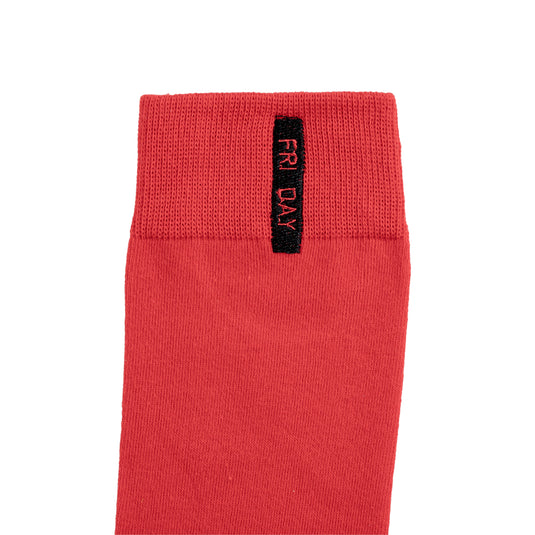 Chokore Stylish Cotton Socks (Red)