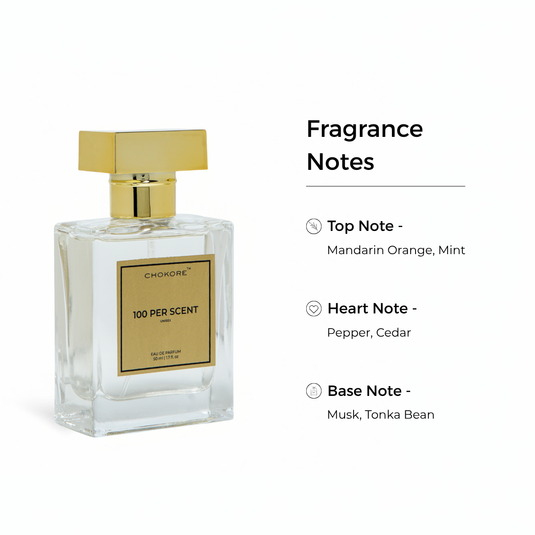100 Per Scent | Unisex Perfume | (Morning/All-Day) | 100 ML | 50 ML | 20 ML | 15 ML