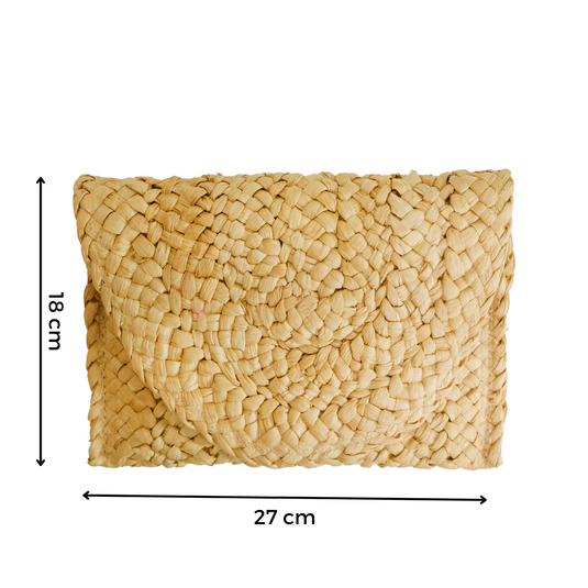 Chokore Chokore Rattan Beach Clutch (Khaki)