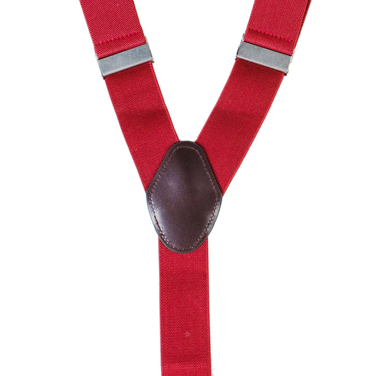 Chokore Y-shaped Suspenders, 6 Clips (Burgundy)