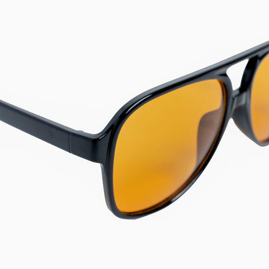 Chokore Round & Retro Polarized Sunglasses (Yellow & Black)