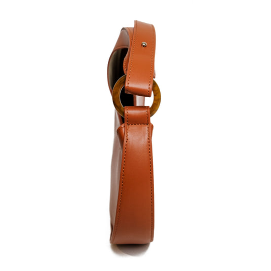 Chokore Chokore Crescent-shaped Shoulder Bag (Brown)