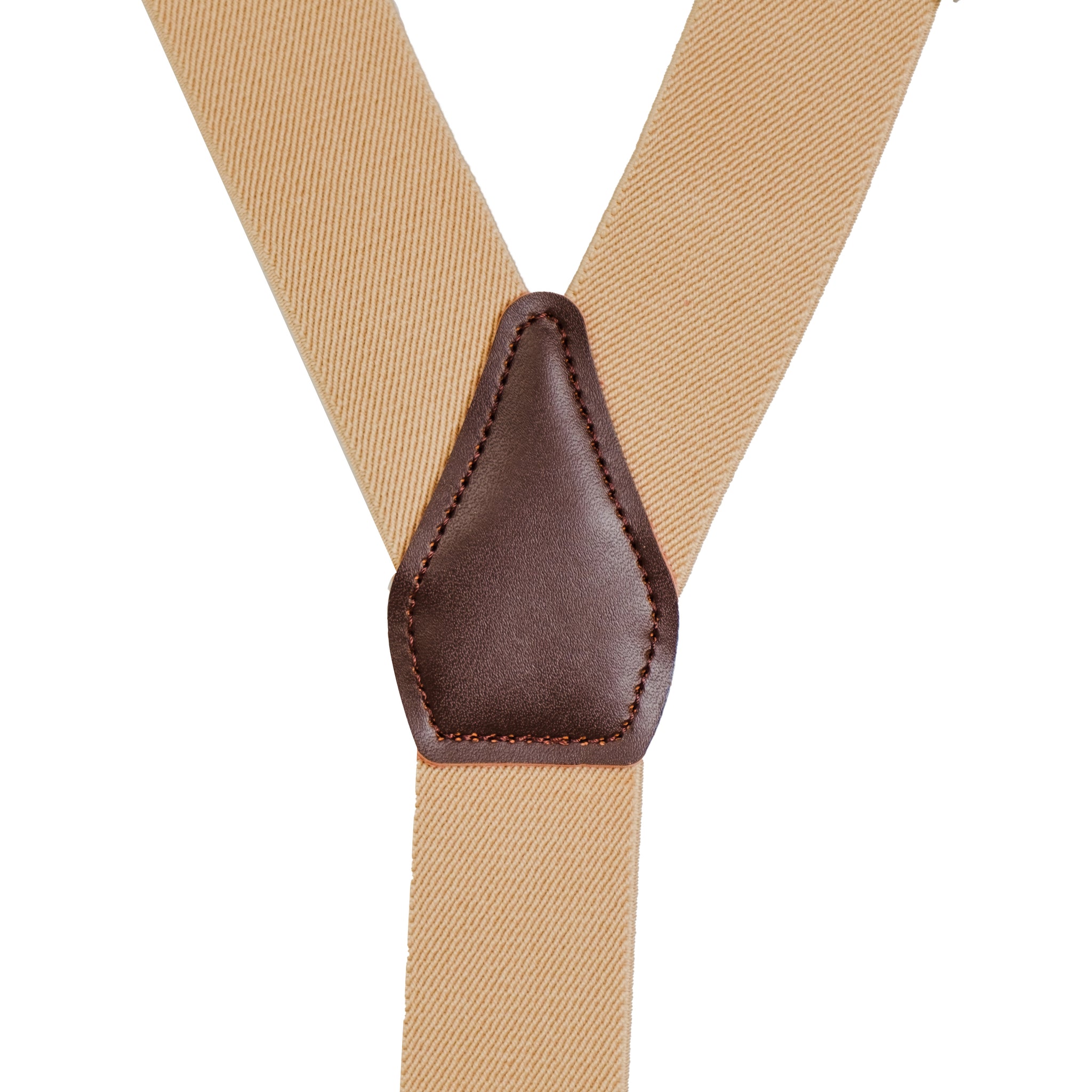 Chokore Y-shaped Elastic Suspenders for Men (Beige)