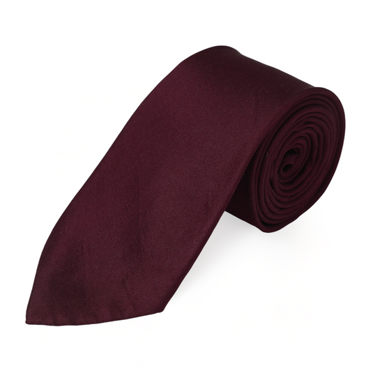 Chokore Burgundy Silk Necktie - Solids Collection