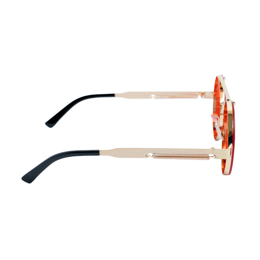 Chokore Retro Polarized Sunglasses (Red & Golden)