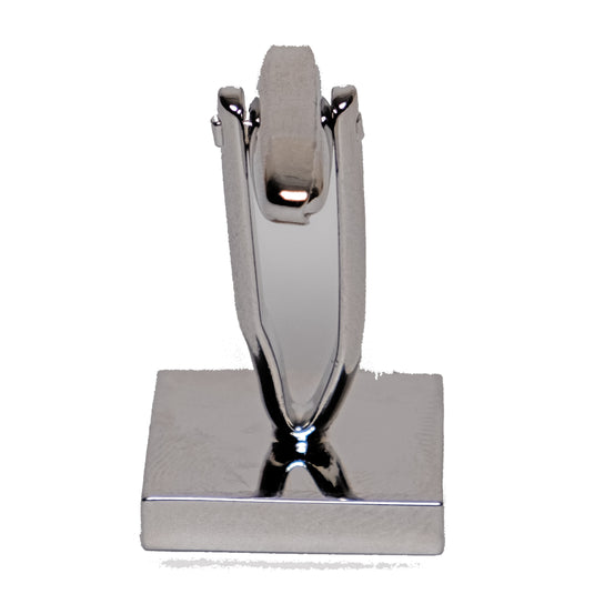 Classic Square Silver Brass Cufflinks – Office & Formal Wear