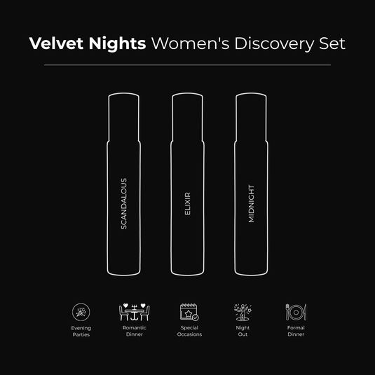 Scandalous · Date Night · Midnight | 3 x 15ml Perfume Combo For Women | (Evening / Night)