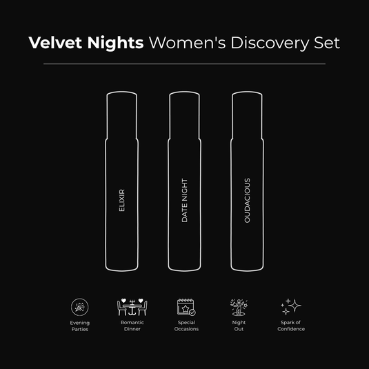 Elixir · Date Night · Oudacious | 3 x 15ml / 20ml Perfume Combo For Women | (Evening / Night)