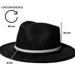 Chokore Chokore Fedora Hat with Vegan Leather Belt (Enamel Blue) Chokore Vintage Fedora Hat (Black)