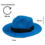 Chokore Chokore Summer Straw Hat (Beige) Chokore Straw Fedora Hat with Wide Brim (Blue)