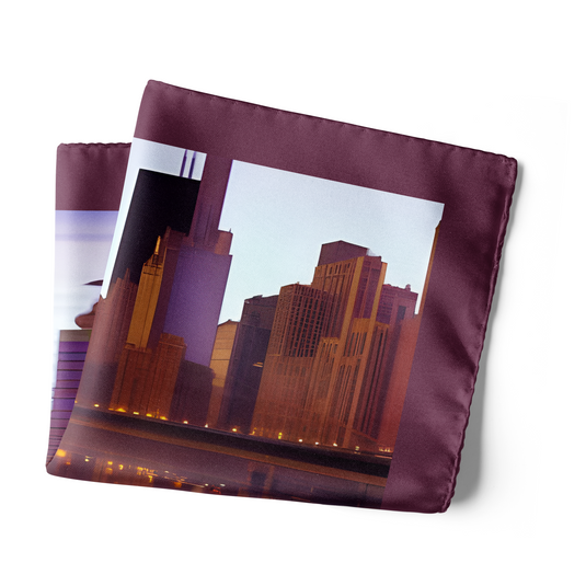Chicago Skyline Pocket Square - Chokore Arte