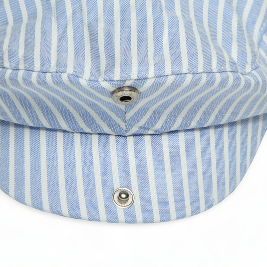 Chokore Striped Cotton Ivy Cap for Kids (Blue)