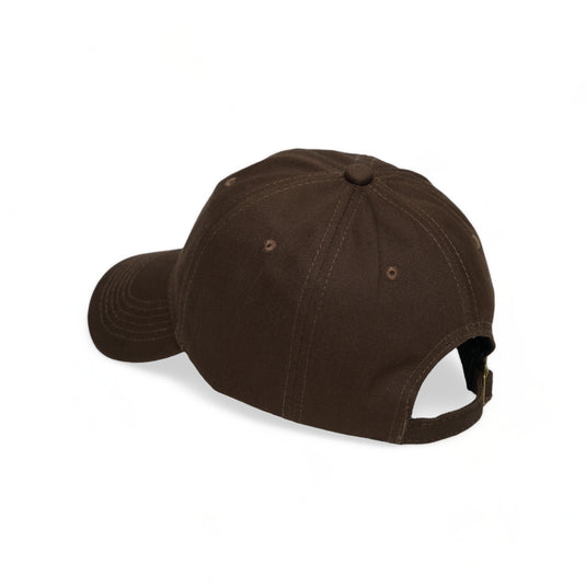 Chokore Chokore Curved Brim Leather Label Baseball Cap (Brown)