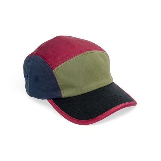Chokore Colorblock Retro Sports Cap (Black & Red)