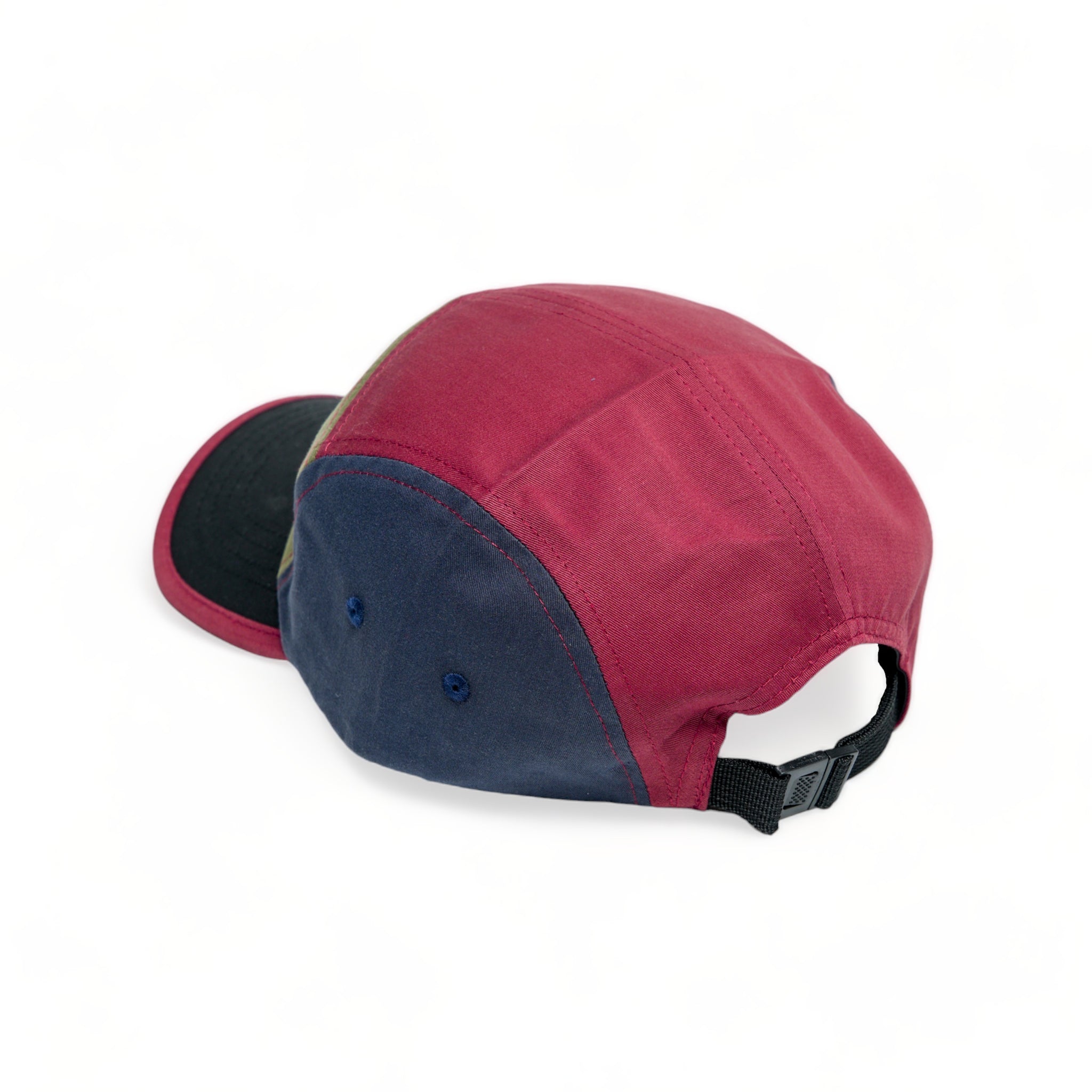 Chokore Colorblock Retro Sports Cap (Black & Red)