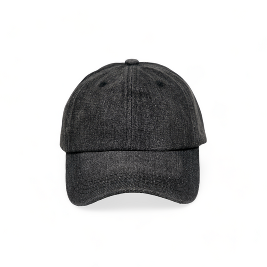 Chokore Soft Crown Denim Baseball Cap (Black)