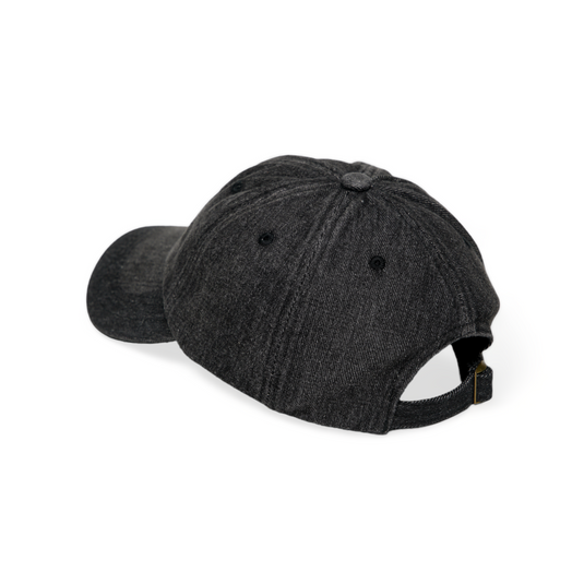 Chokore Soft Crown Denim Baseball Cap (Black)
