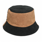 Chokore Chokore Distressed Pattern Denim Bucket Hat Chokore Double Tone Reversible Corduroy Bucket Hat (Camel)