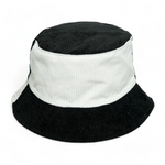 Chokore Chokore Distressed Pattern Denim Bucket Hat Chokore Double Tone Reversible Corduroy Bucket Hat (White)